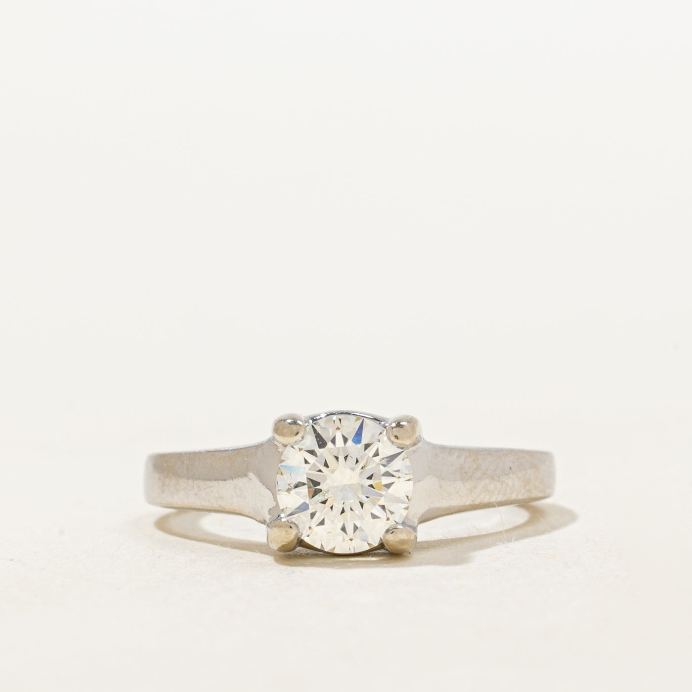 GIA Solitaire Diamond Engagement Ring | 0.80ct SI2 J Ex | SZ 5