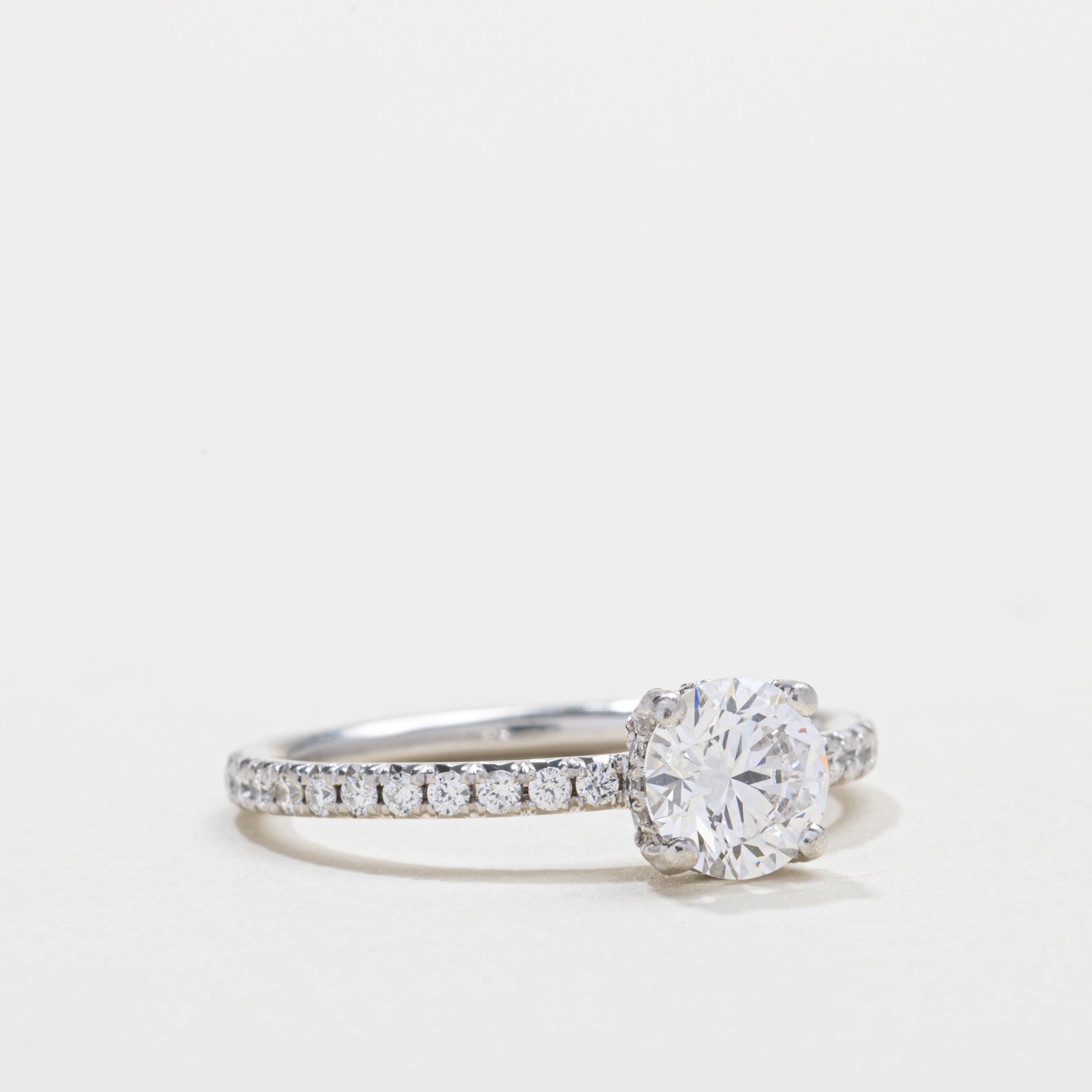 GIA Solitaire Diamond Engagement Ring | 0.80ct VS2 E Ex, 0.20ctw | SZ 4.5