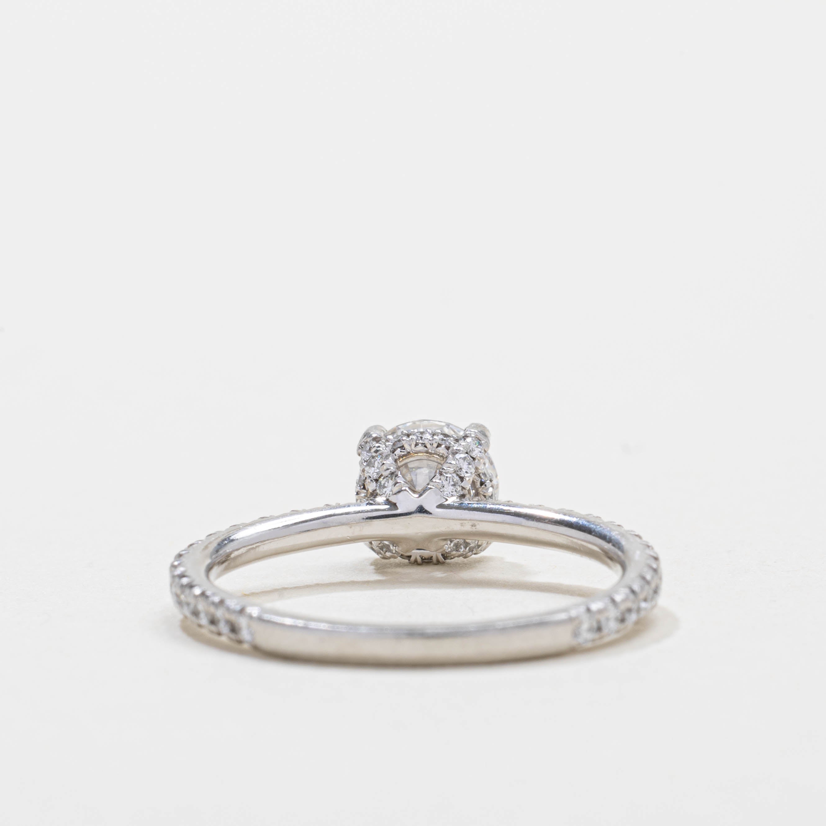 GIA Solitaire Diamond Engagement Ring | 0.80ct VS2 E Ex, 0.20ctw | SZ 4.5