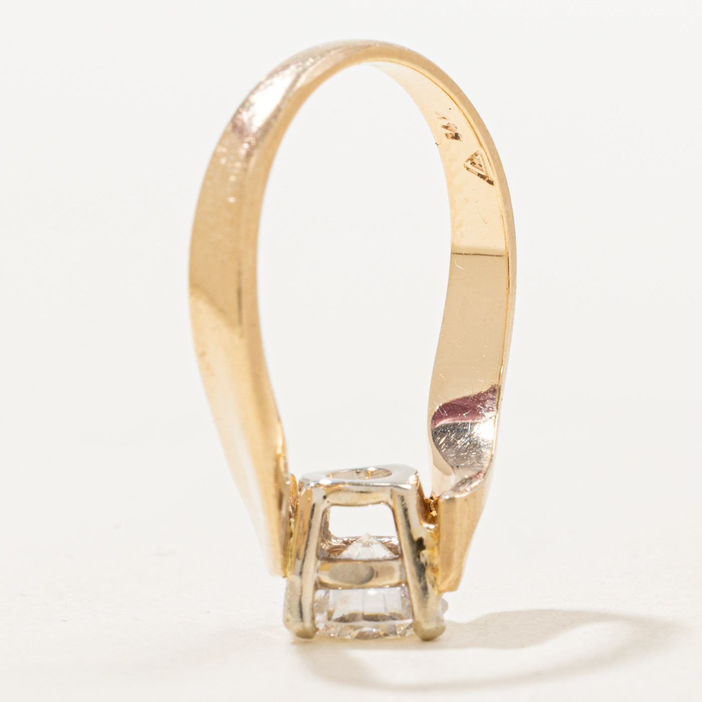 Diamond Bypass Engagement Ring | 0.93ct VS1 G | SZ 5.25