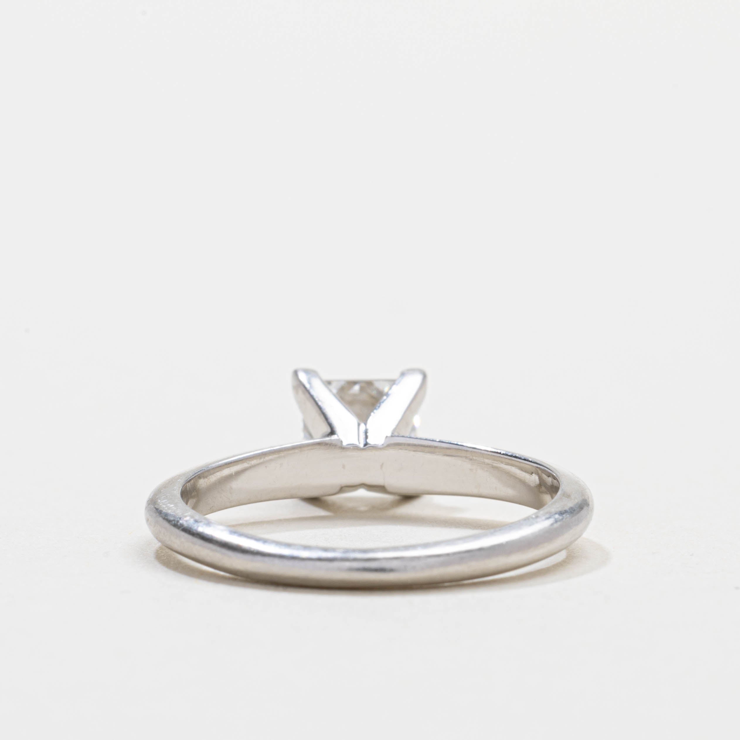 GIA Solitaire Princess Cut Diamond Ring | 0.90ct IF F | SZ 6.0