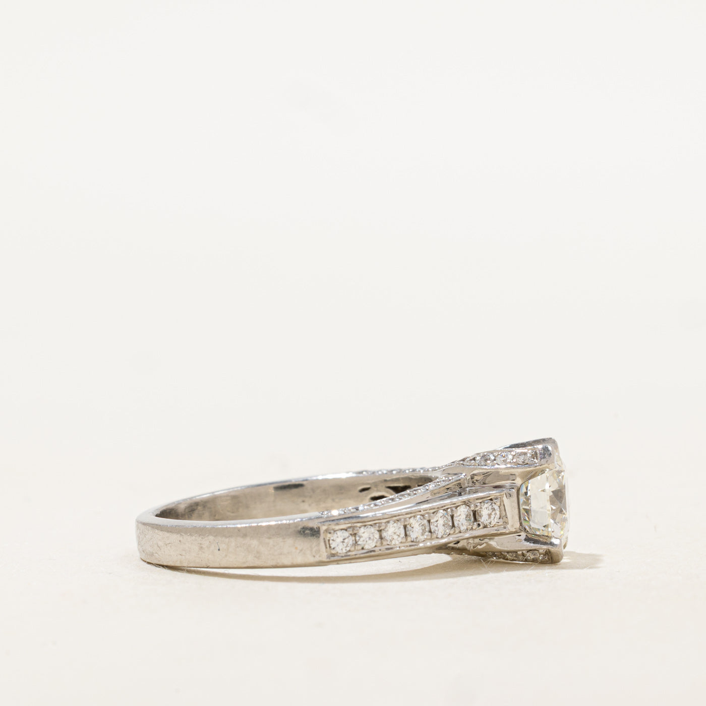 GIA Diamond Engagement Ring | 1.05 VS2 I Ex, 0.73ctw | SZ 6
