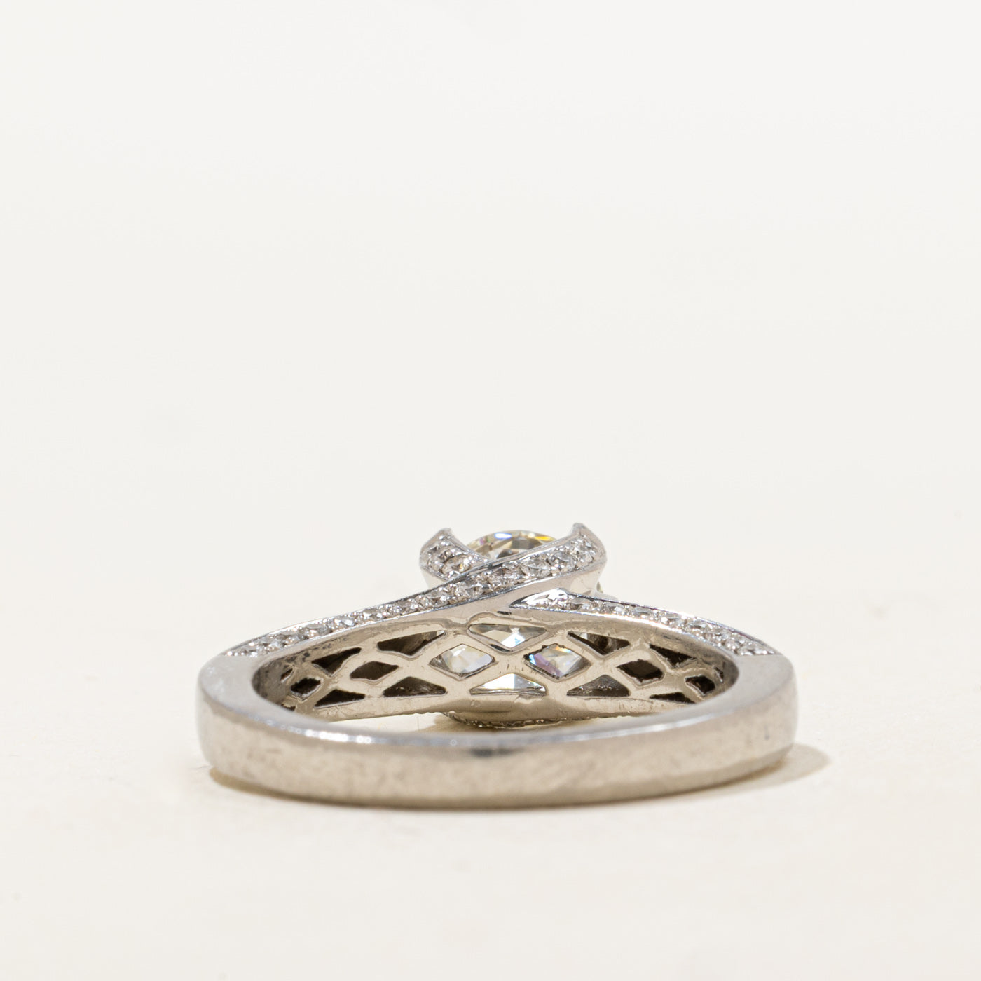 GIA Diamond Engagement Ring | 1.05 VS2 I Ex, 0.73ctw | SZ 6