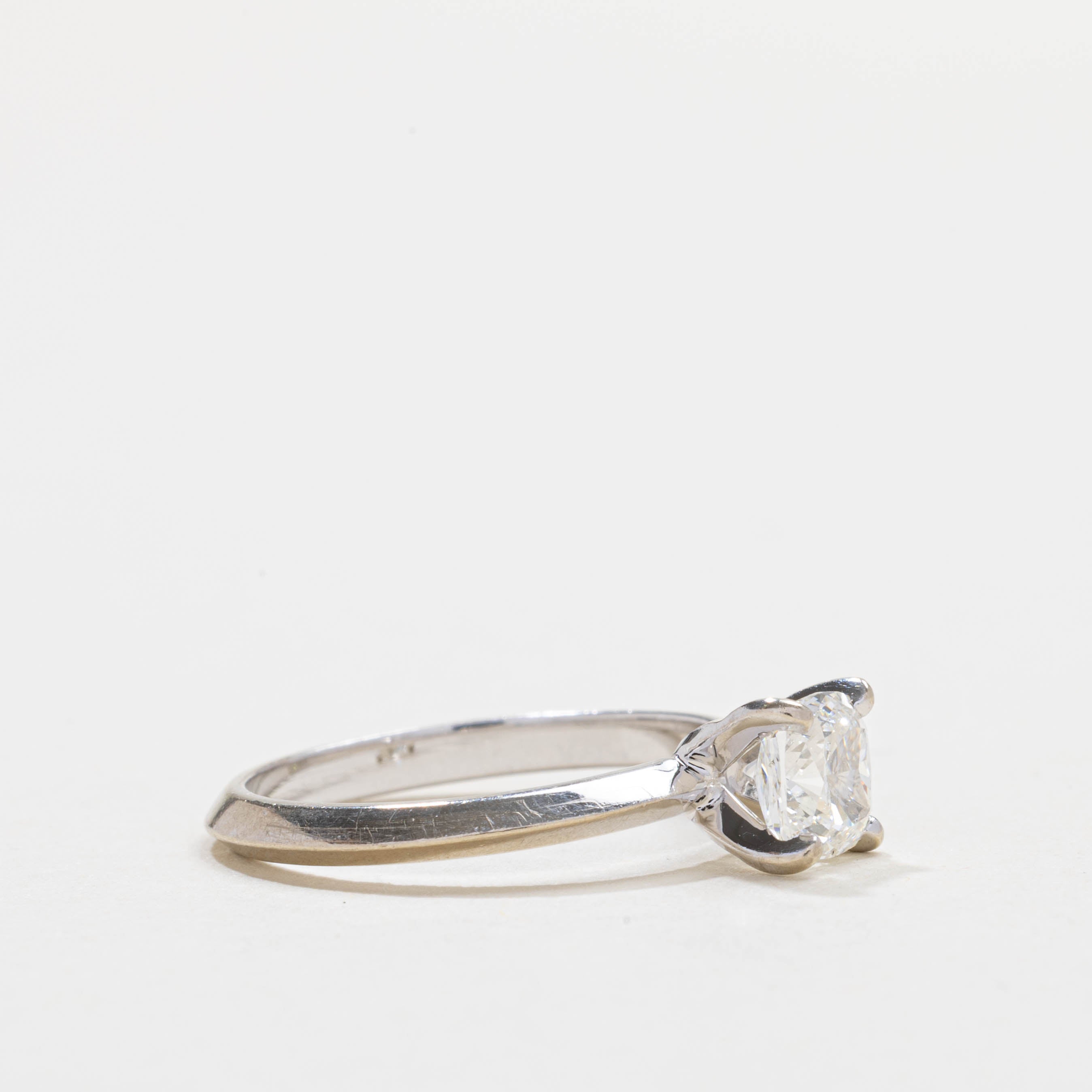 GIA Solitaire Cushion Cut Diamond Ring | 0.80ct VS2 I | SZ 5.0