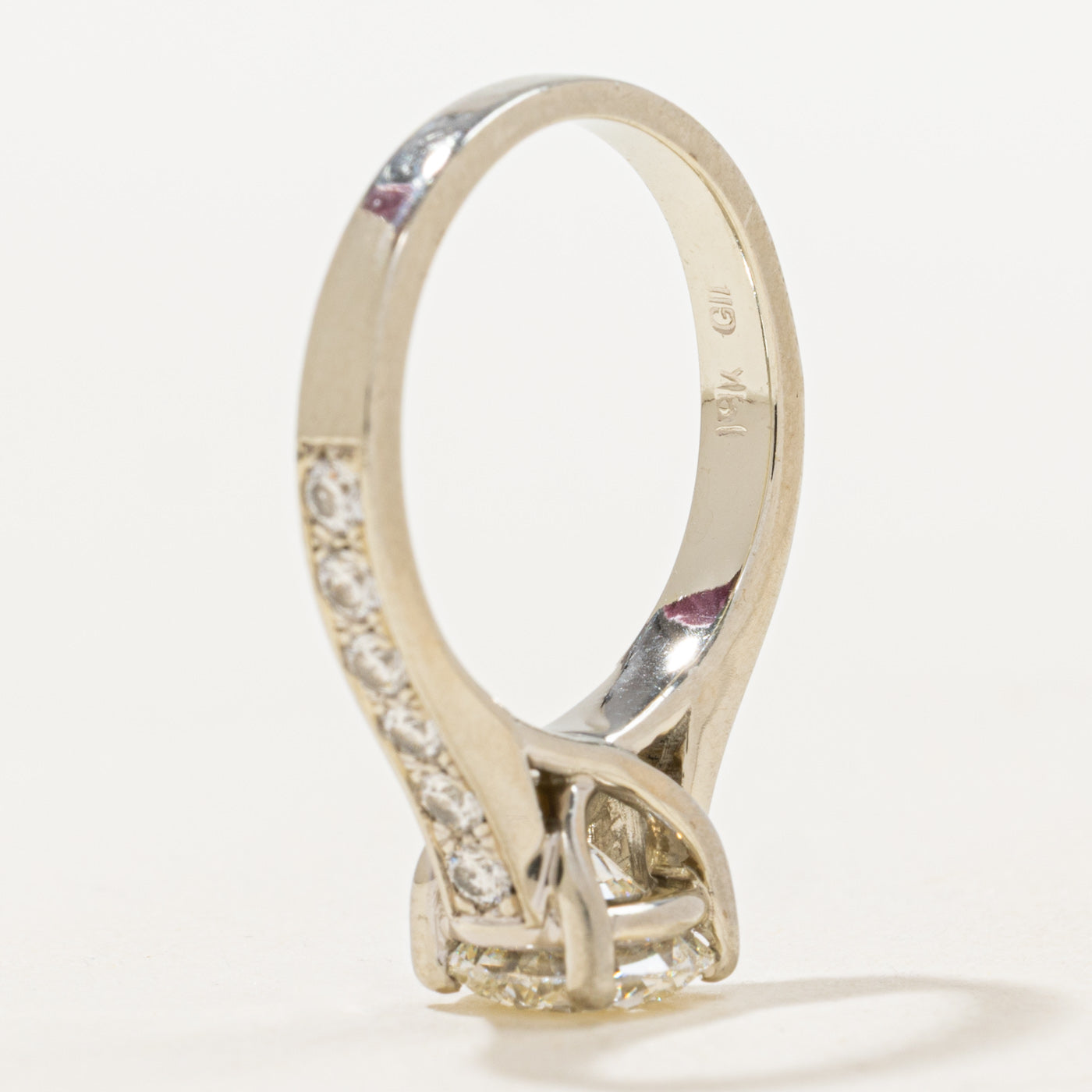 Diamond Accented Engagement Ring | 1.50ct SI1 G, 0.36ctw | SZ 5.5