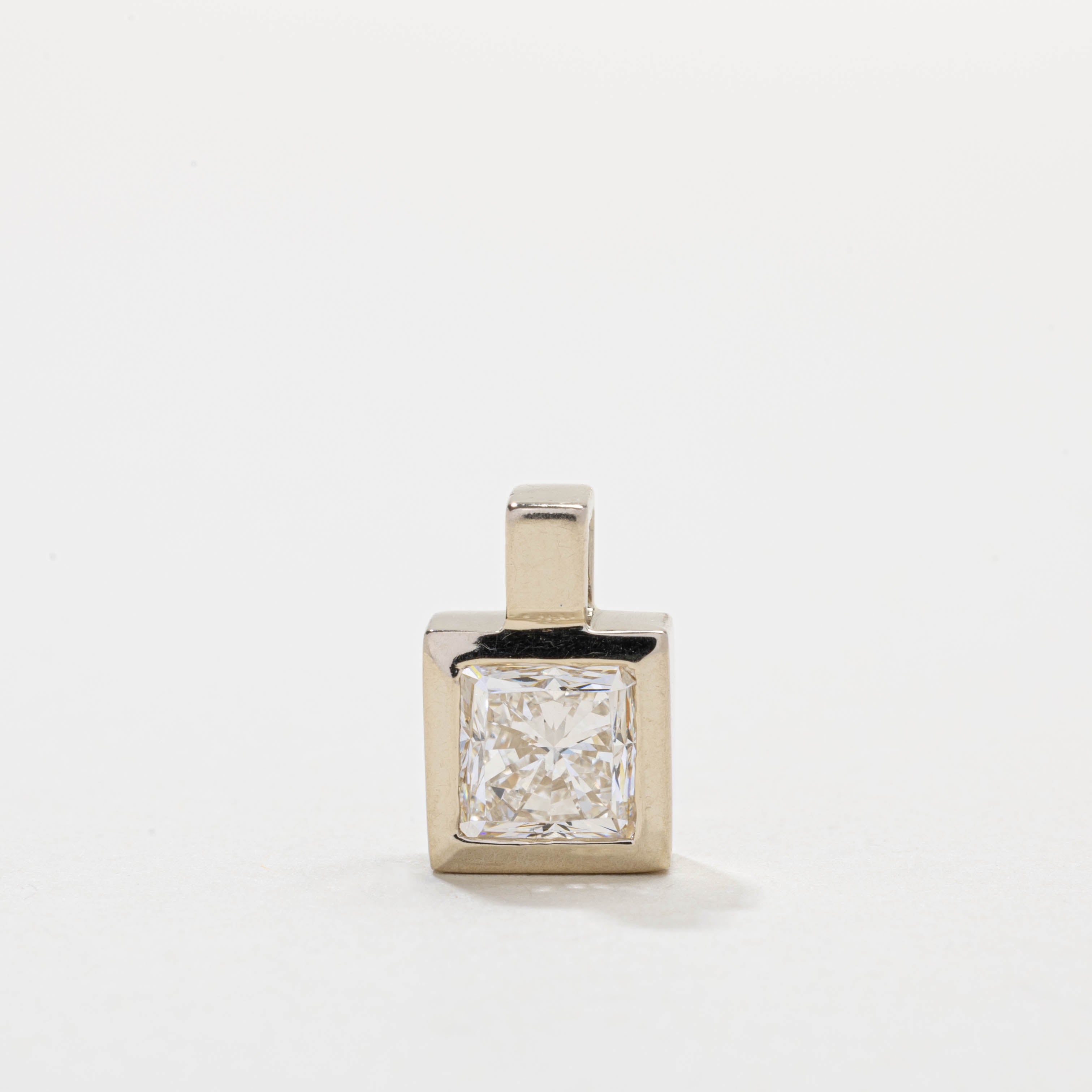 GIA Princess Cut Diamond Pendant | 1.74ct VVS2 G