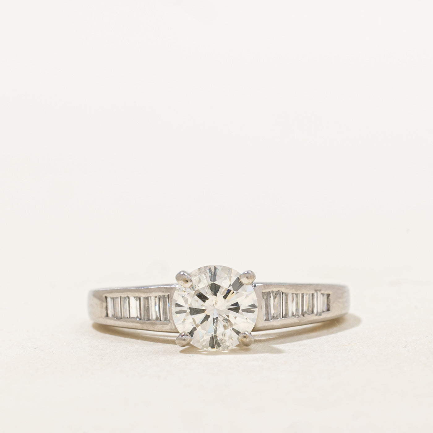 Platinum Diamond Engagement Ring | 1.07 I1 H/I, 0.33ctw | SZ 6.5