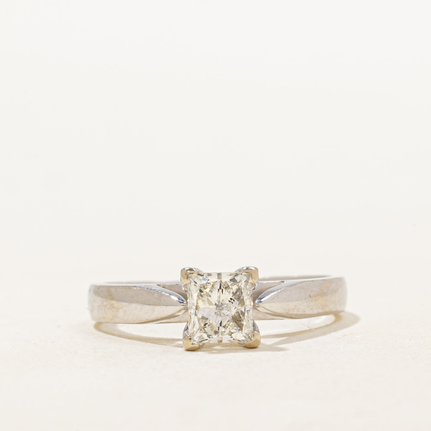 Princess Cut Solitaire Diamond Engagement Ring | 0.73ct I1/I2 G/H | SZ 7.5
