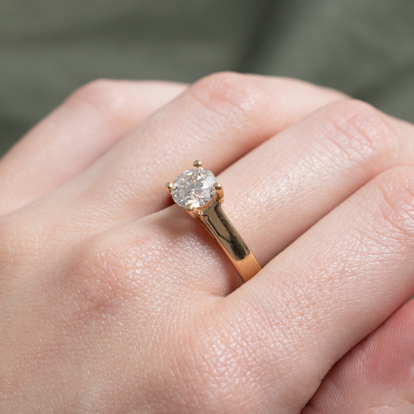 Solitaire Diamond Engagement Ring | 1.50ct SI2 H Ex | SZ 8.5