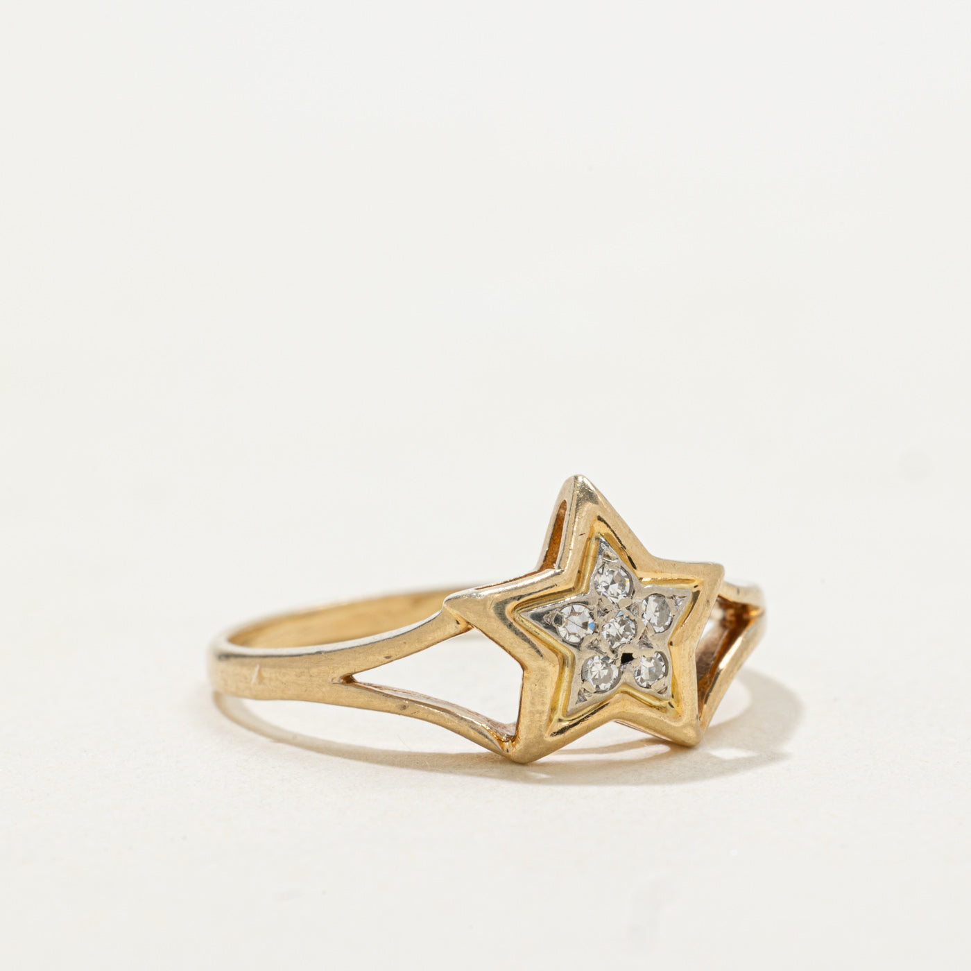 Diamond Star Cluster Ring | SZ 7.25