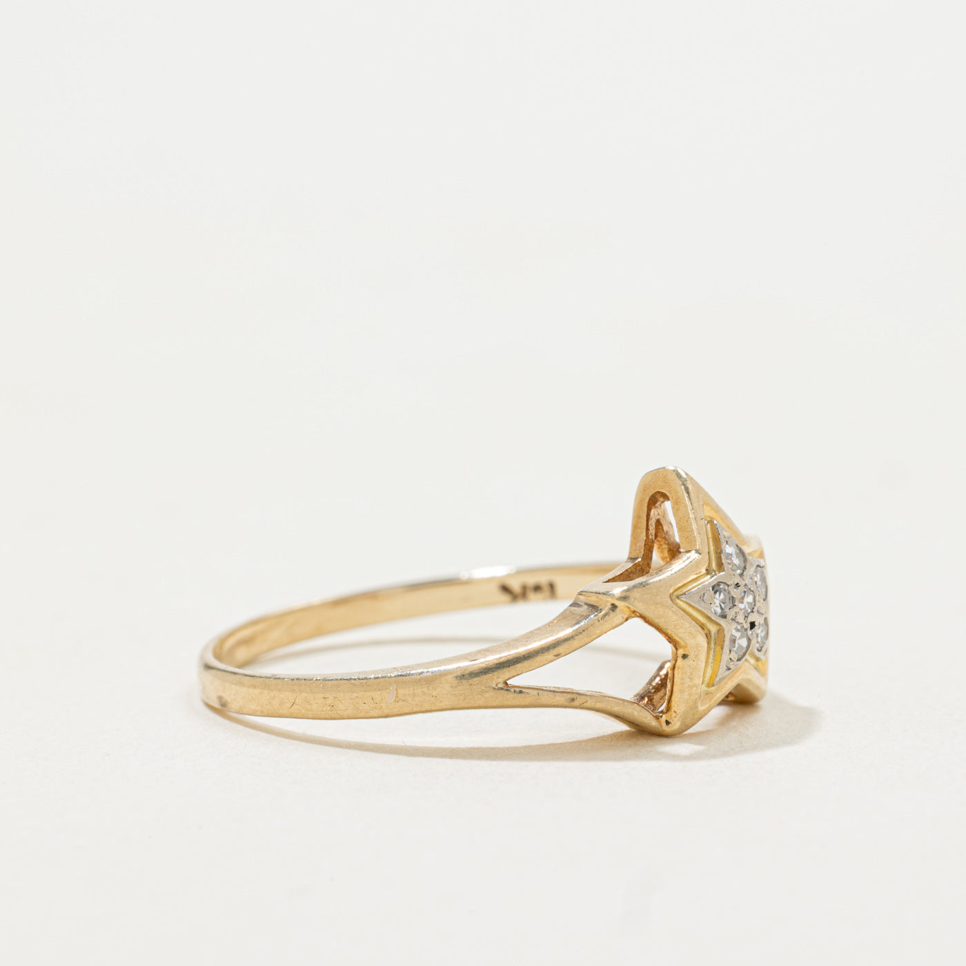 Diamond Star Cluster Ring | SZ 7.25