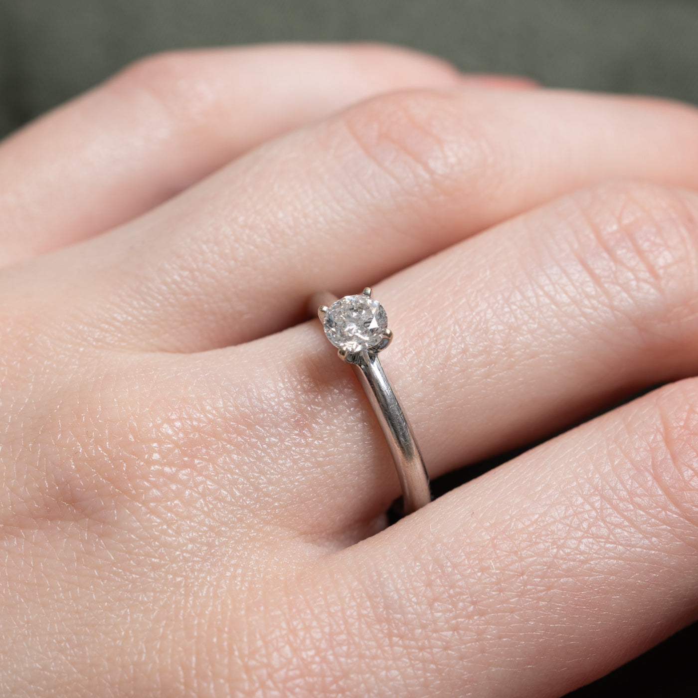 Canadian Diamond Solitaire Ring | 0.60ct I3 G | SZ 6.75