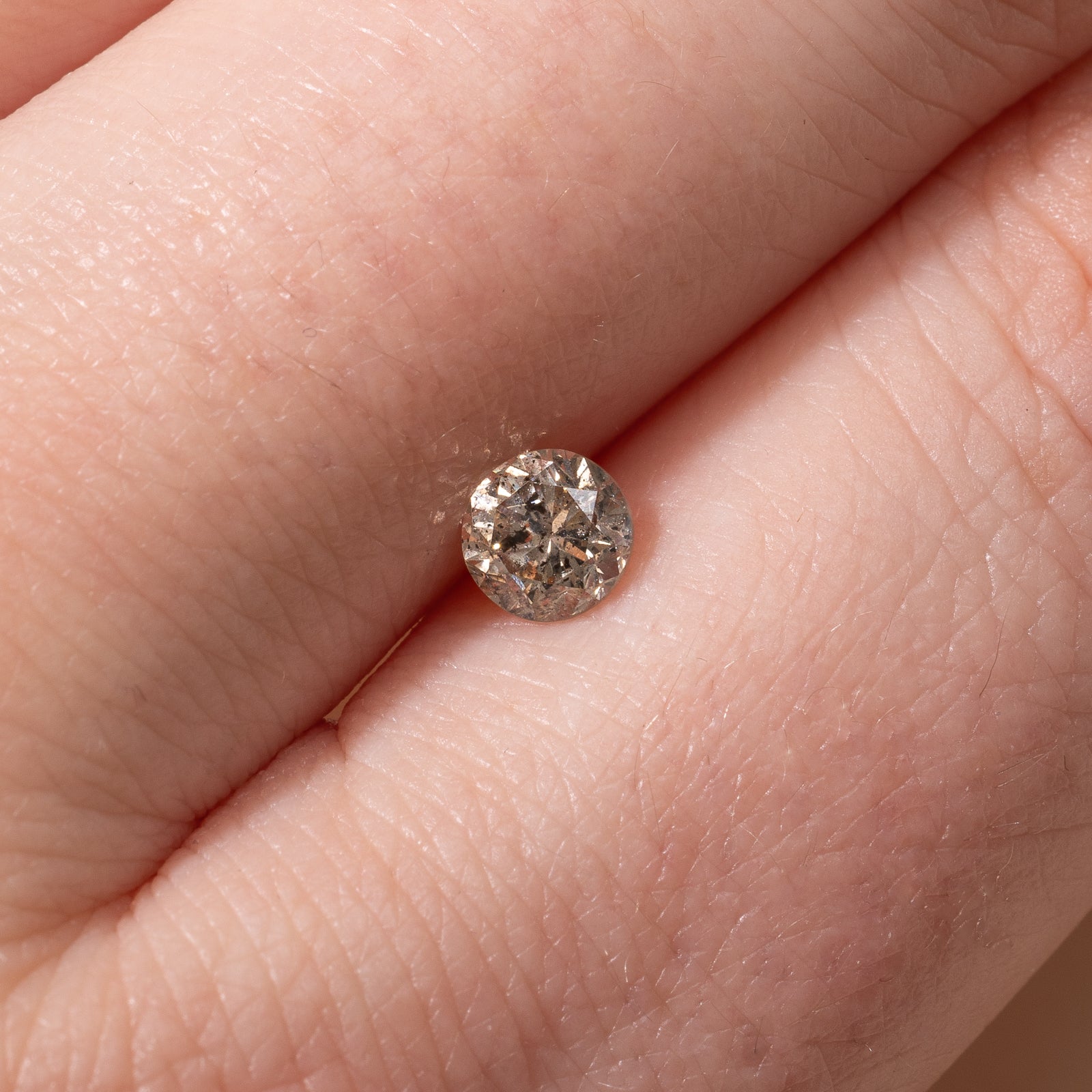 Round Brilliant Cut Loose Light Brown Diamond | 0.54ct |