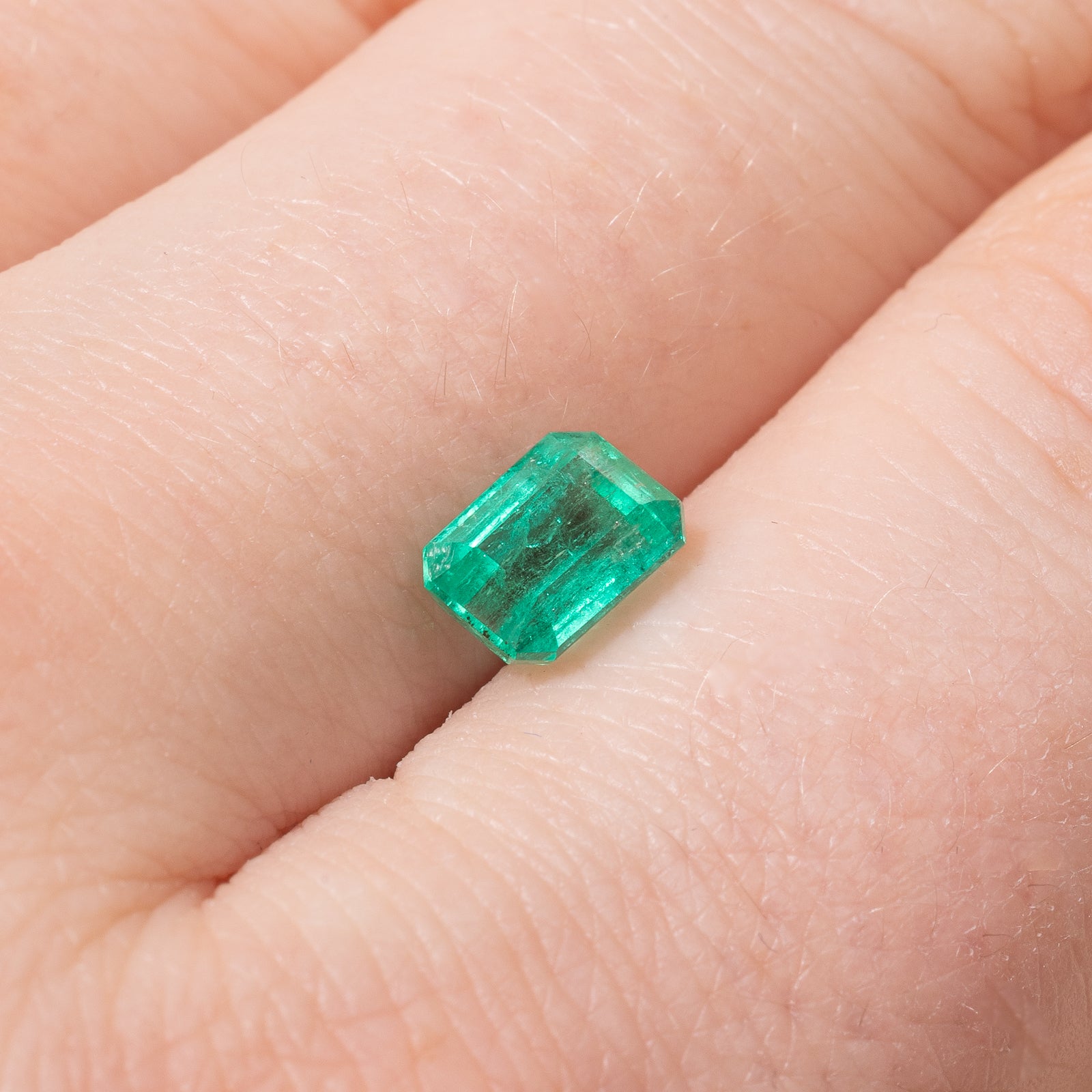 Rectangular Cut Corner Columbian Emerald | 1.20ct |