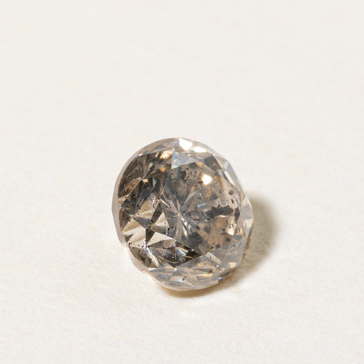 Round Brilliant Cut Loose Light Brown Diamond | 0.54ct |