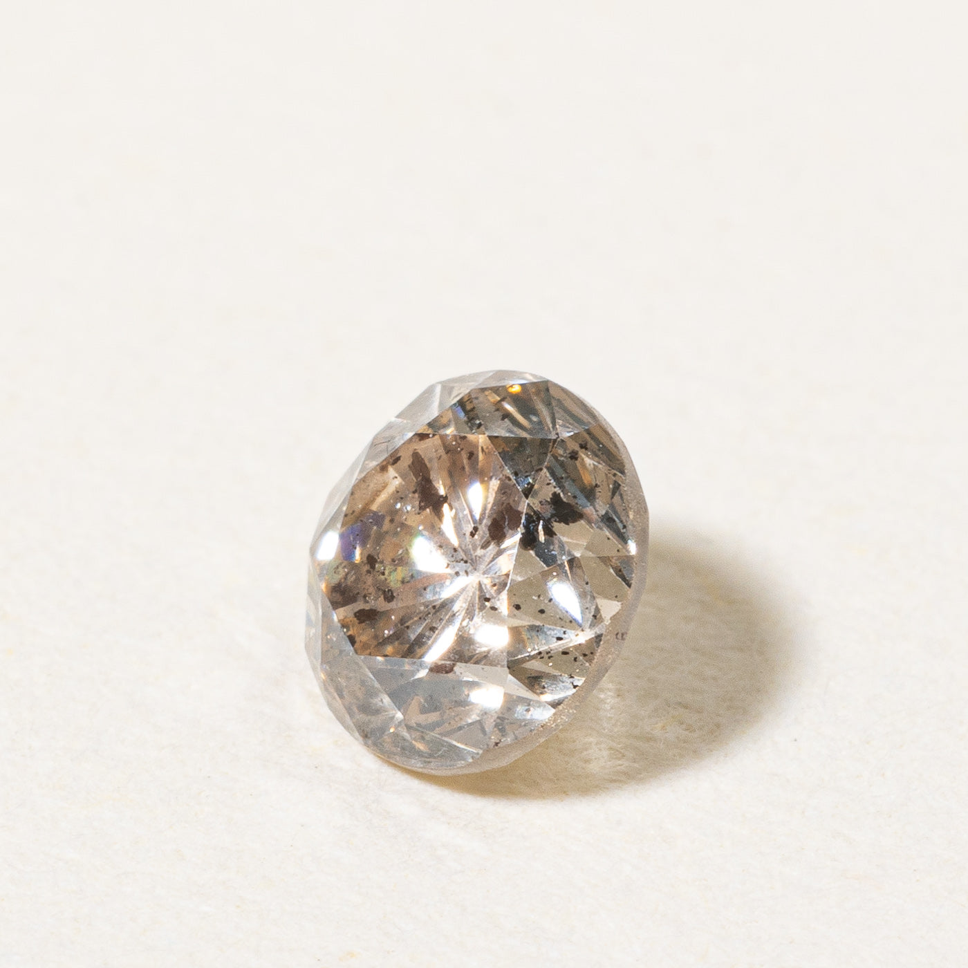 Round Brilliant Cut Loose Light Brown Diamond | 0.54ct |