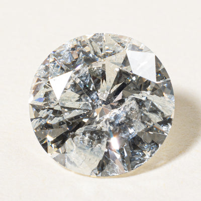 2.5ct+ Round Brilliant Cut Natural Loose Diamond | 2.54ct I2 I/J |