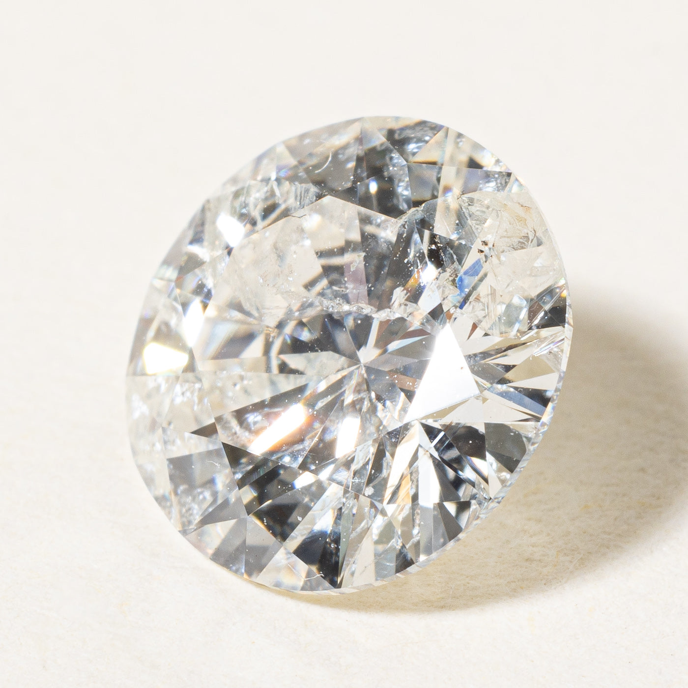 2.5ct+ Round Brilliant Cut Natural Loose Diamond | 2.54ct I2 I/J |