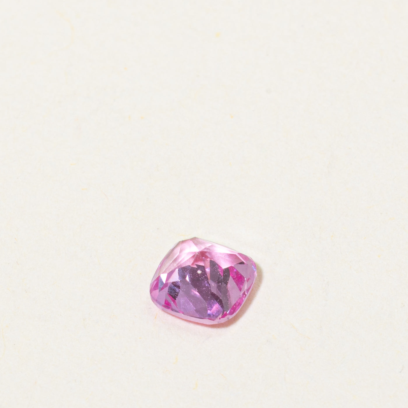 Loose Cushion Cut Synthetic Pink Sapphire | 0.81ct