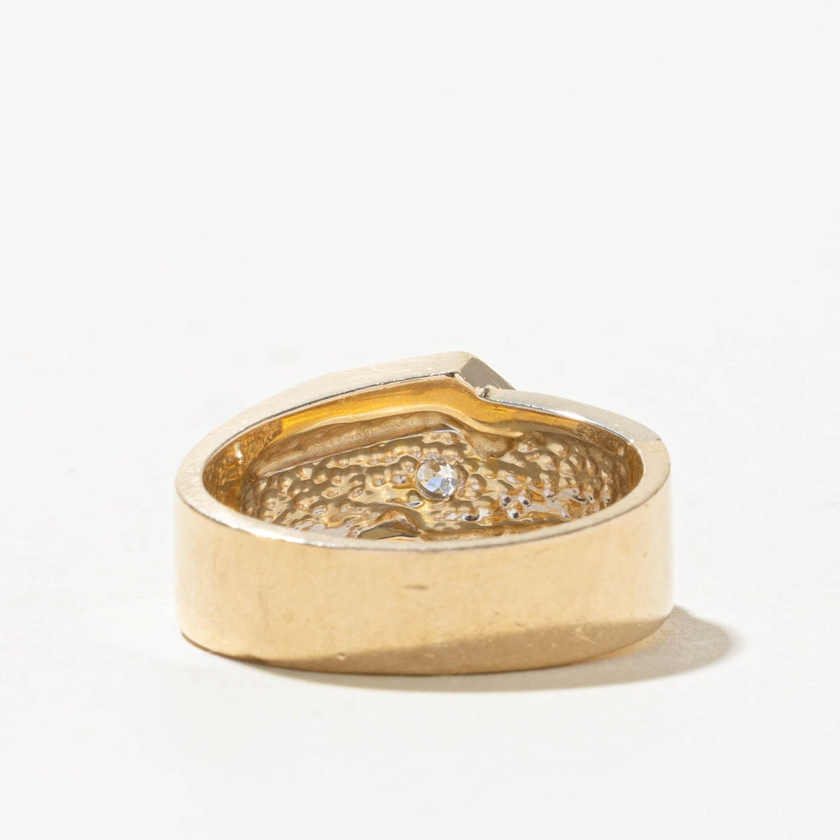 14k Tension Set Diamond Geometric Ring | 1.31ct I2 G | SZ 10.25