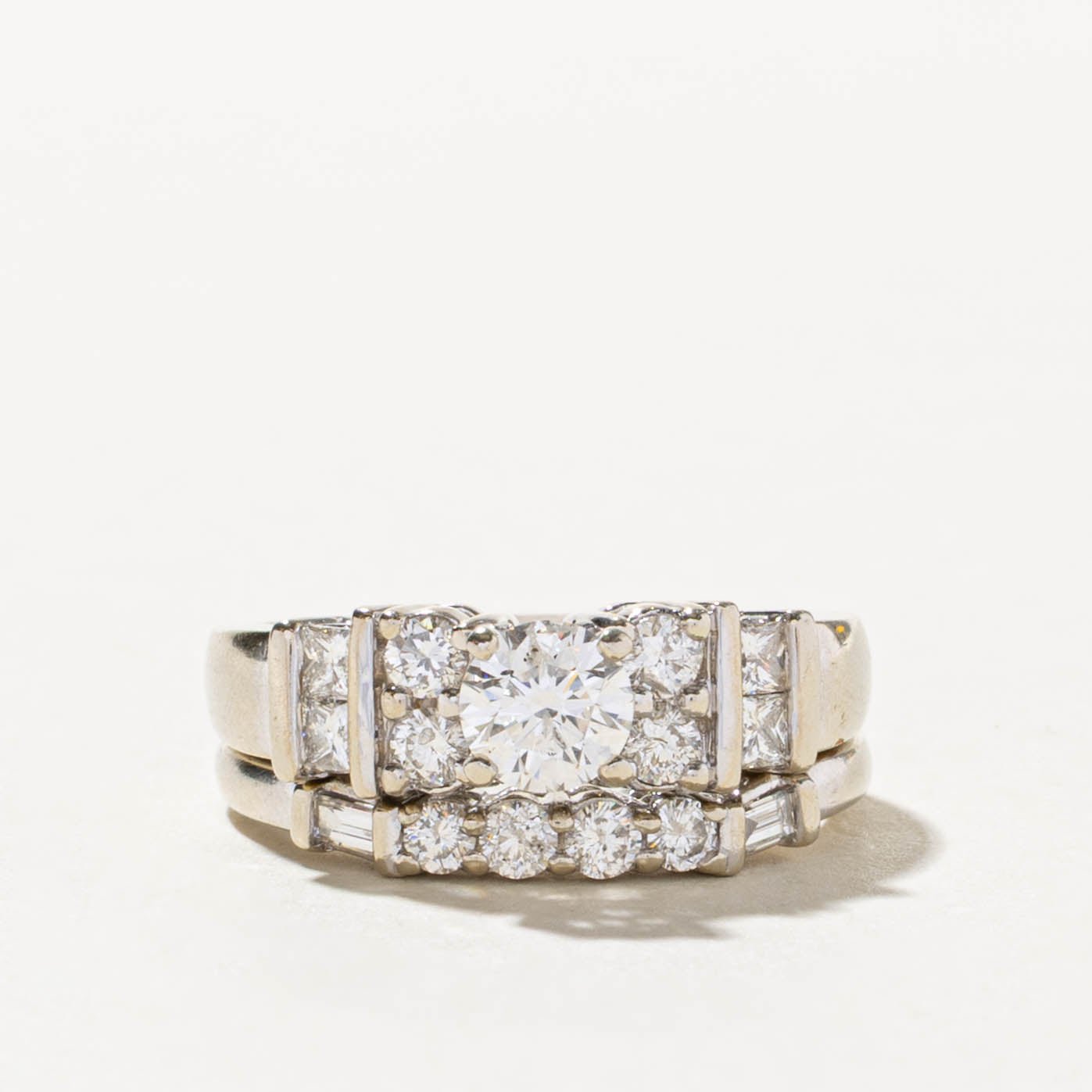 14k Multi Row Diamond Chunky Ring | 1.18ctw | 4.90mm | SZ 6.5