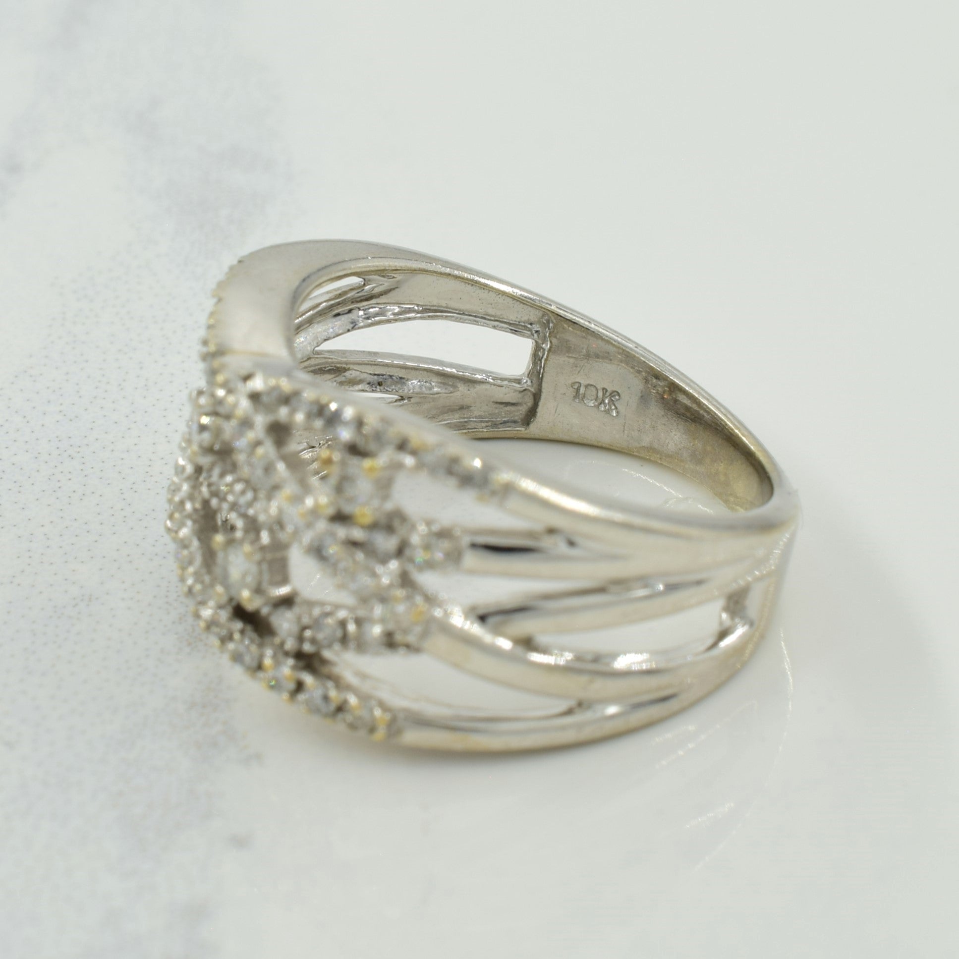 Diamond Criss Cross Ring | 0.33ctw | SZ 7 |