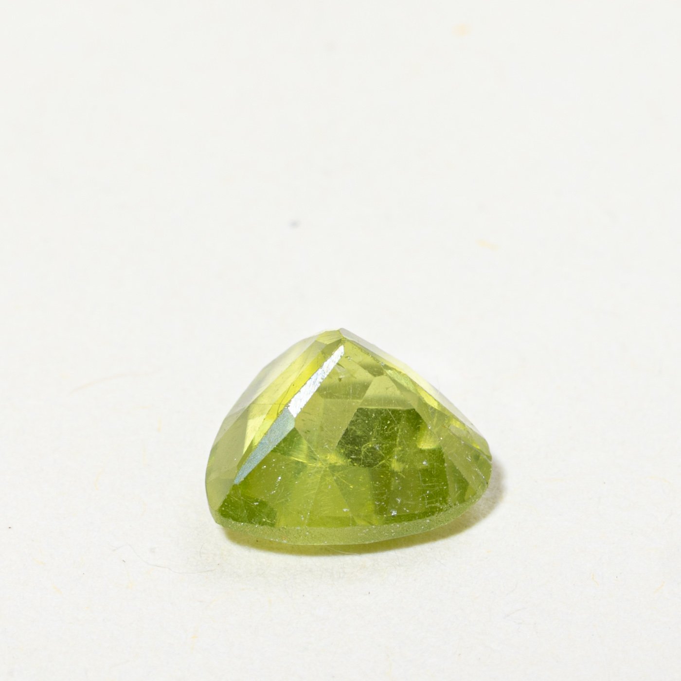 Loose Stones with Checkerboard Heart Cut Peridot