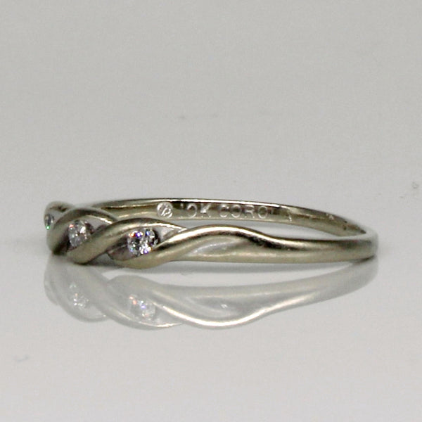 Braided Diamond Ring | 0.09ctw | SZ 7.75 |