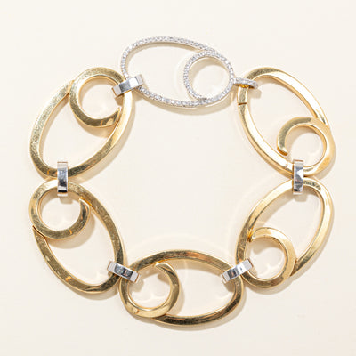 Large Link Diamond Closure Bracelet | 0.50ctw | 8.5