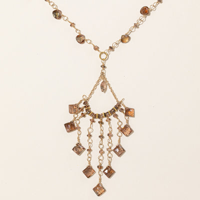 Vintage Smokey Quartz Bead Necklace | 20.00ct | 16