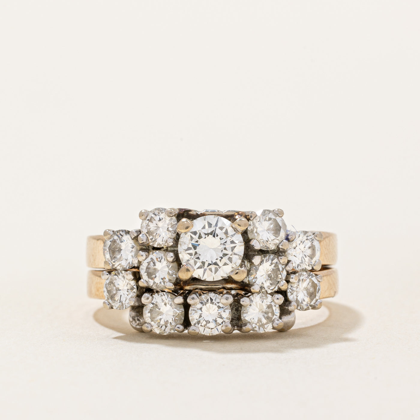 Diamond Wedding Ring Set | 1.48ctw | SZ 6 |