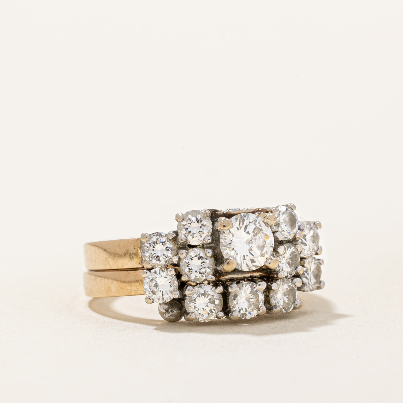 Diamond Wedding Ring Set | 1.48ctw | SZ 6 |
