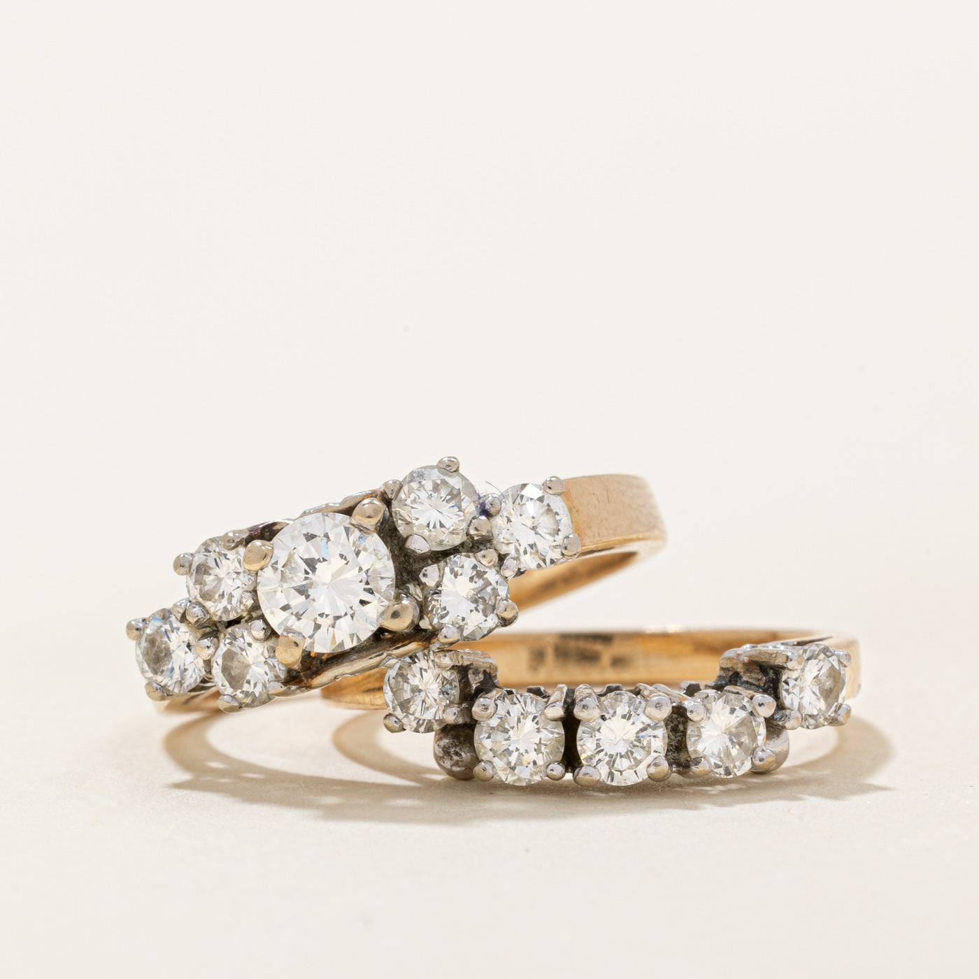 Diamond Wedding Ring Set | 1.48ctw | SZ 6 |