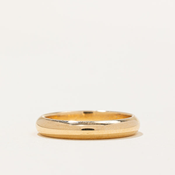 'Cartier' 1895 Wedding 3.5mm Yellow Gold 18k Band | SZ 6.5 |