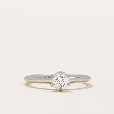 'Tiffany & Co.' Solitaire Diamond Platinum Ring | 0.45ct | SZ 5