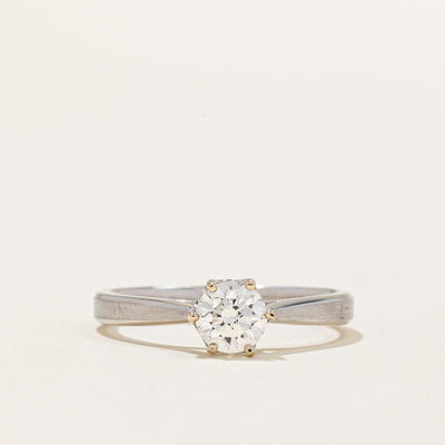 Solitaire Diamond 18k Ring | 0.50ct | SZ 5.75 |