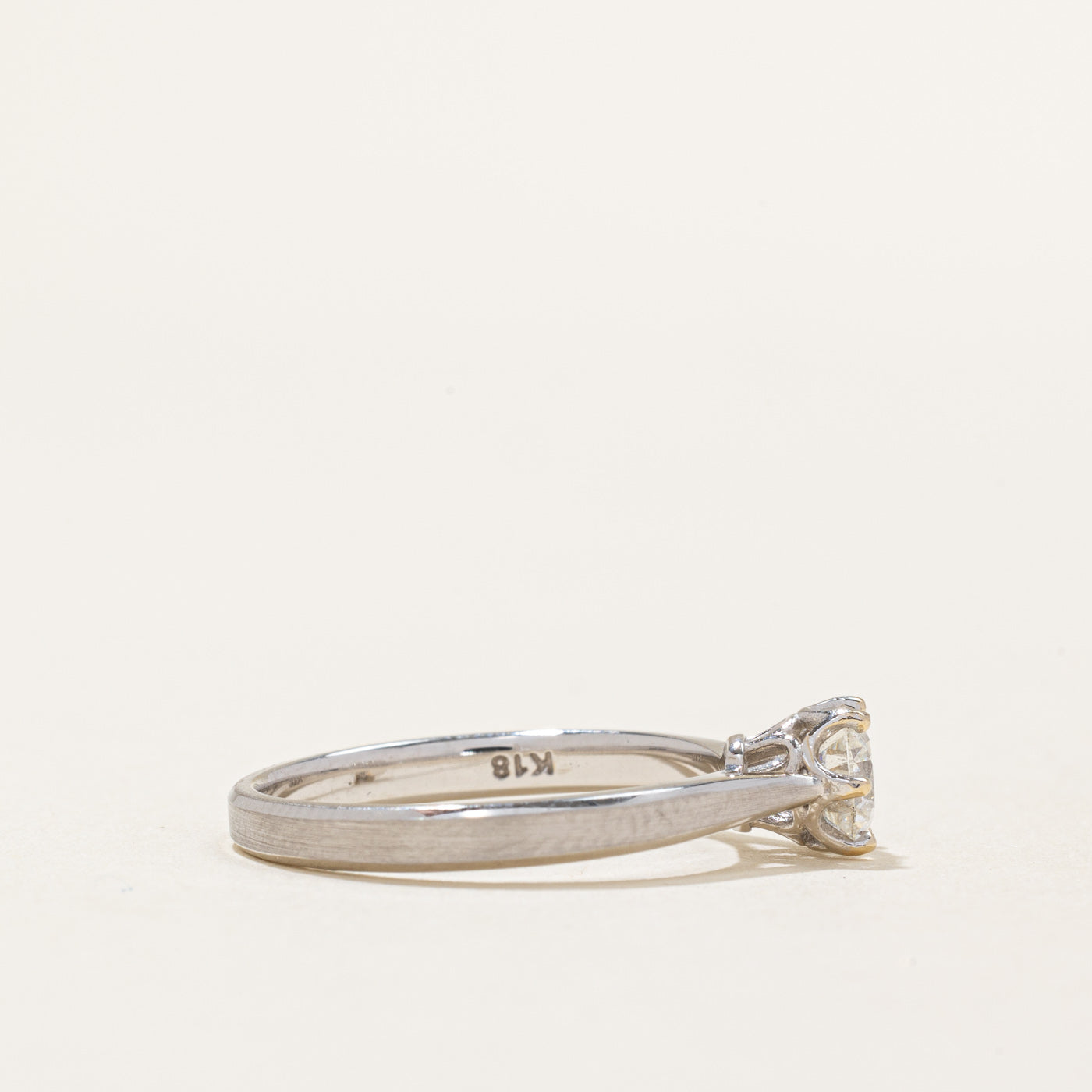 Solitaire Diamond 18k Ring | 0.50ct | SZ 5.75 |