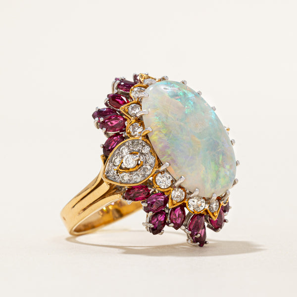 Multi Gemstone Cocktail Ring | 10.50ctw | SZ 7.25 |