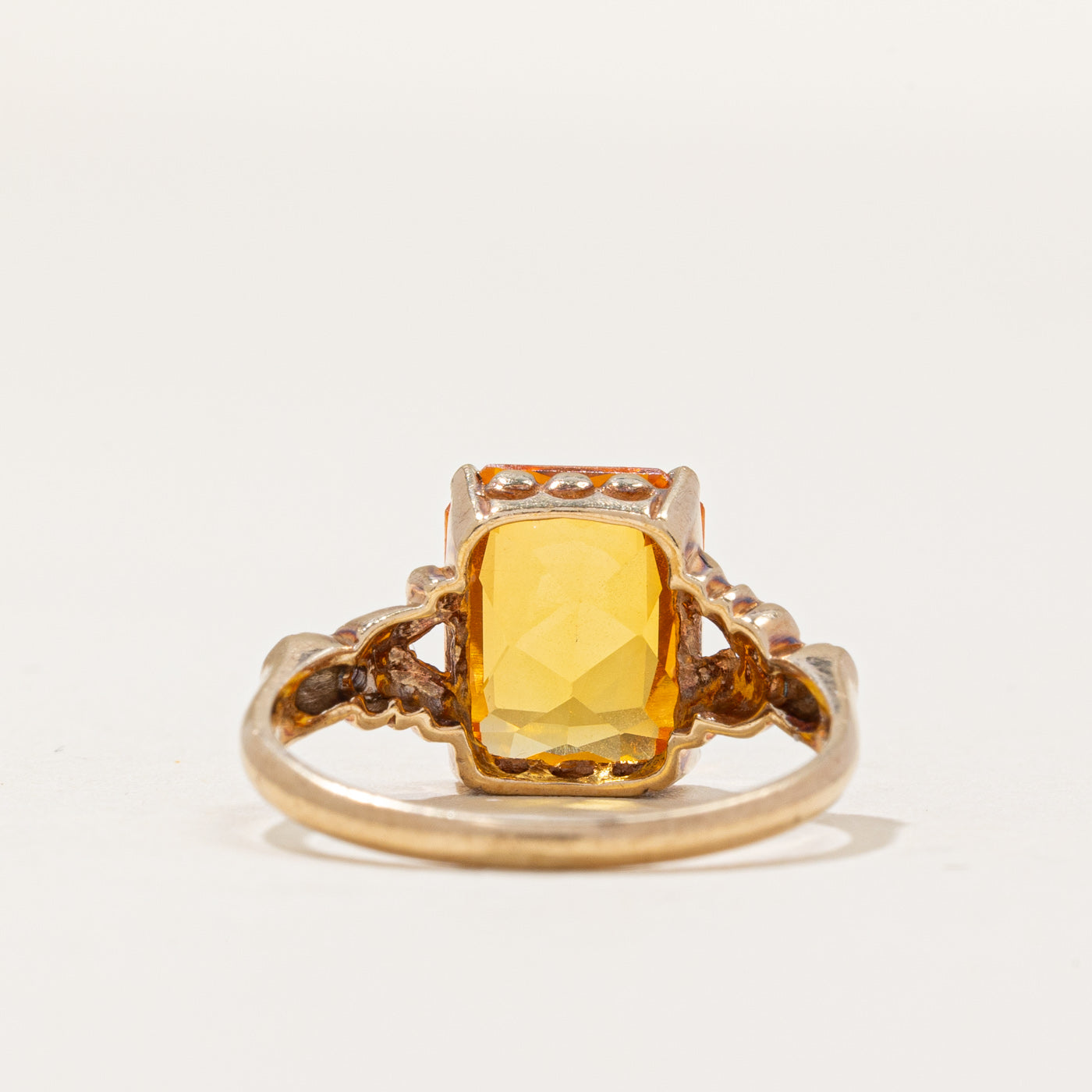 Synthetic Yellow Sapphire Ring | 3.35ct | SZ 6 |