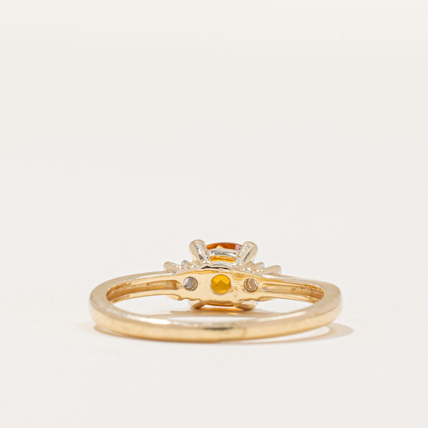 Citrine & Diamond Ring | 0.50ct, 0.08ctw | SZ 5.75 |