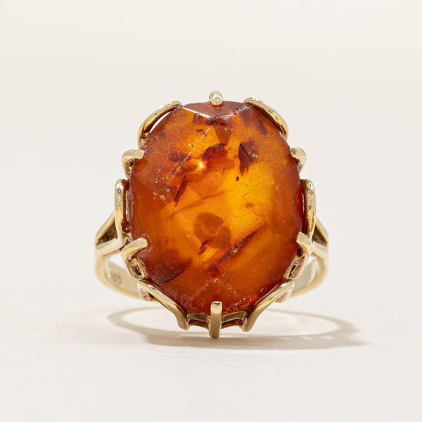 ***Amber Cocktail Ring | 3.90ct | SZ 7 |