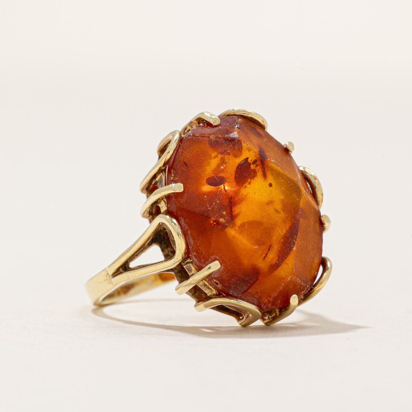 ***Amber Cocktail Ring | 3.90ct | SZ 7 |