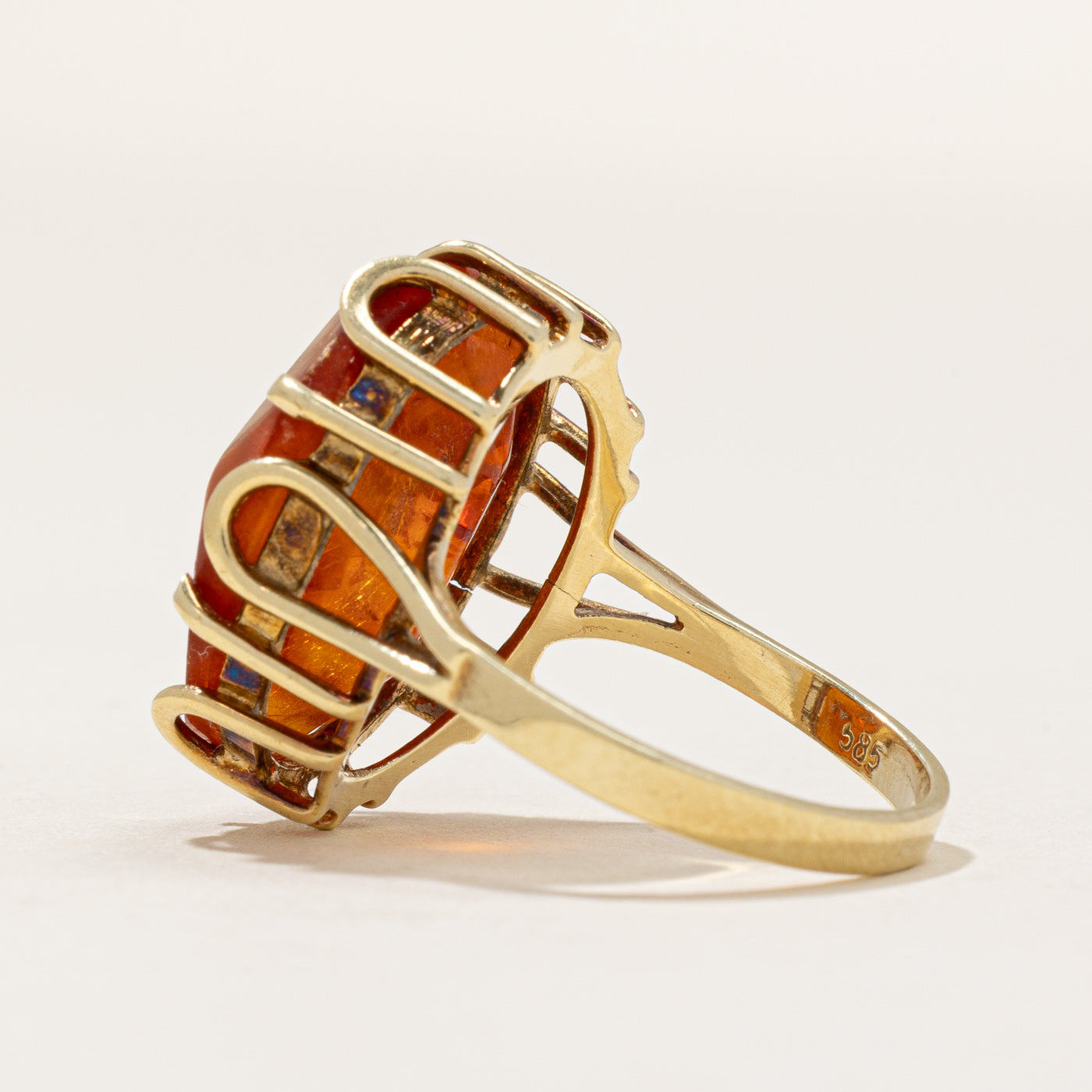 ***Amber Cocktail Ring | 3.90ct | SZ 7 |