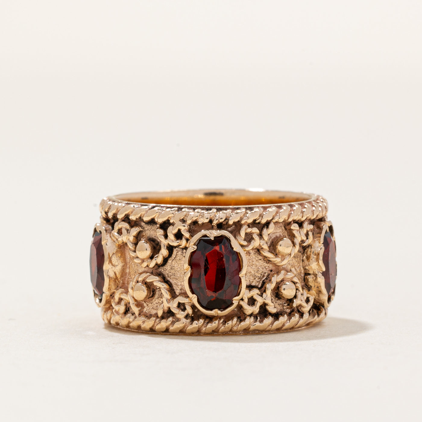 Bague ornée de grenats | 2,00 ct | Taille 5,5 | 