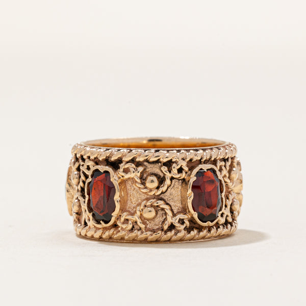 Ornate Garnet Ring | 2.00ctw | SZ 5.5 |