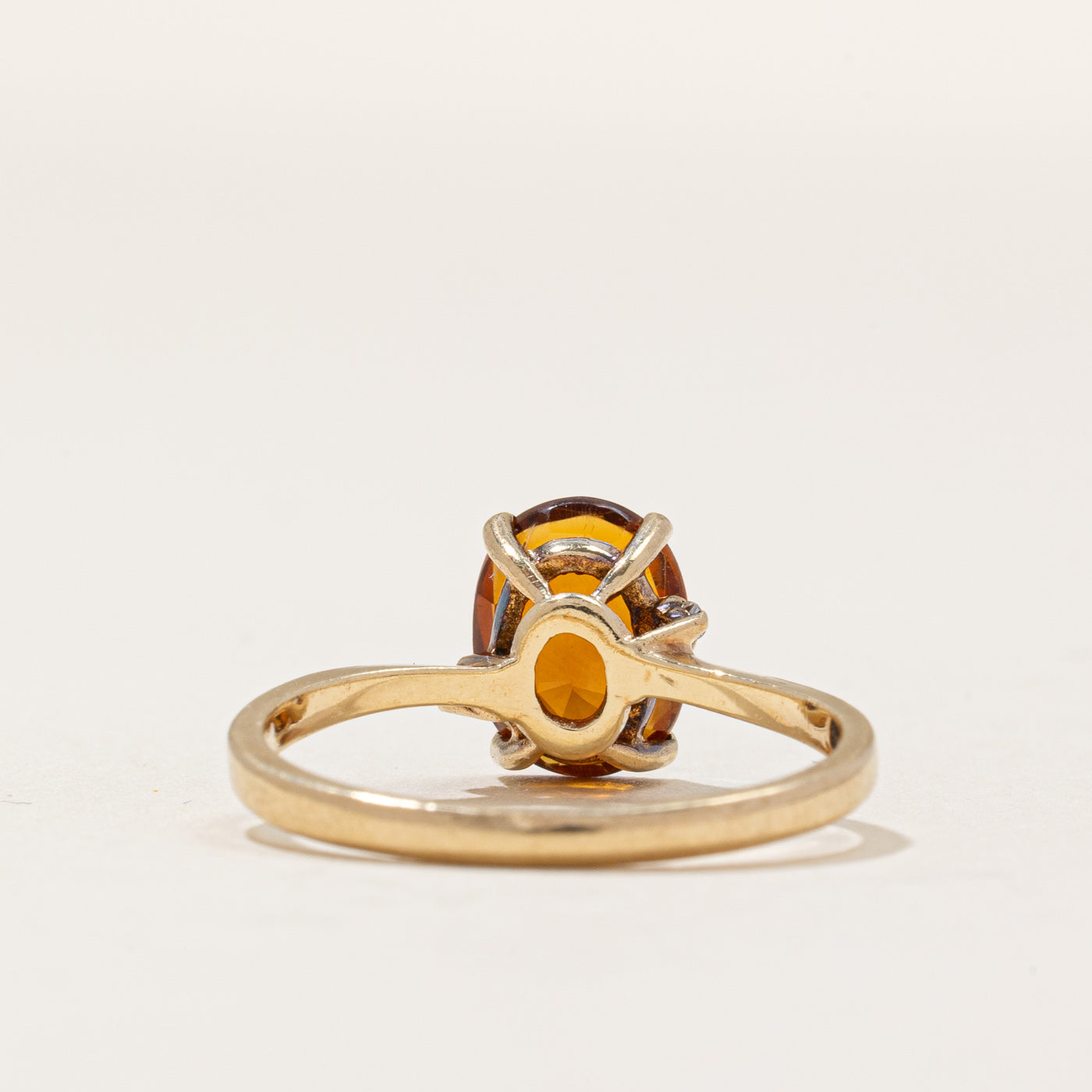 Citrine & Diamond Cocktail Ring | 1.45ct, 0.02ctw | SZ 6.75 |