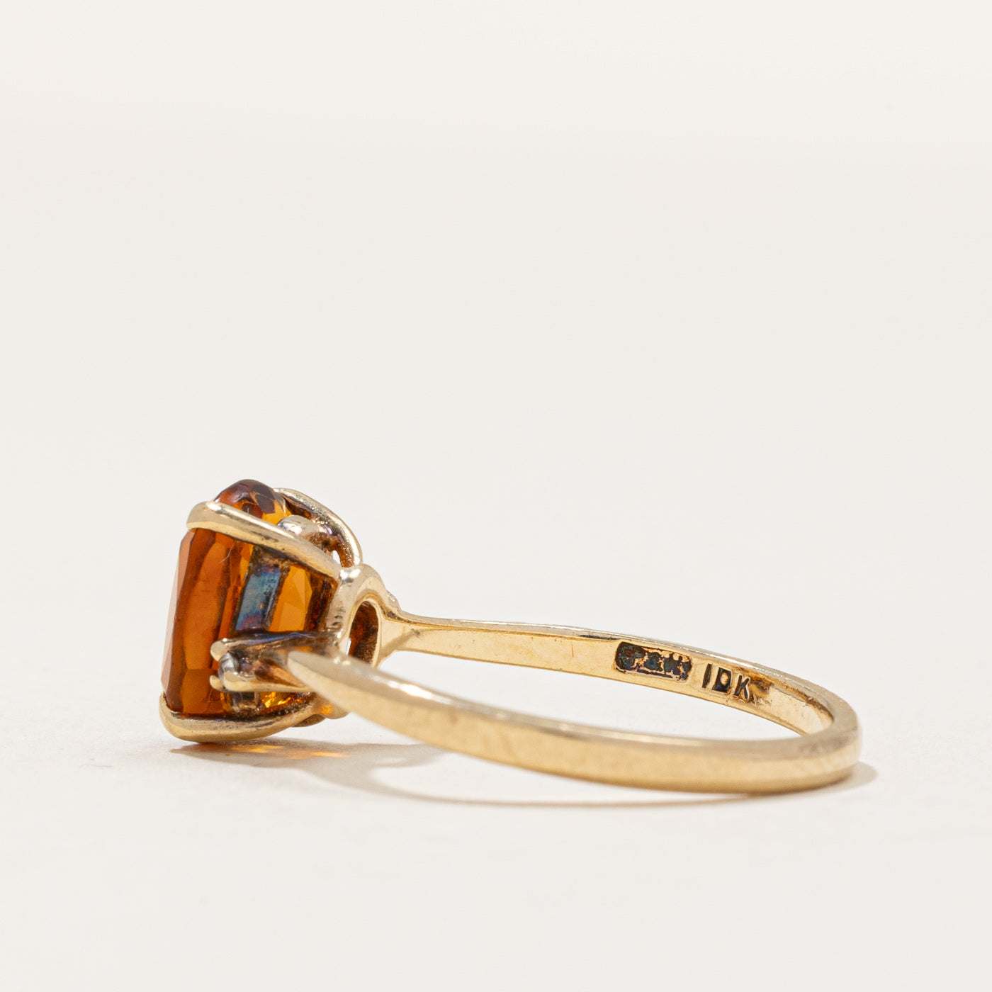 Citrine & Diamond Cocktail Ring | 1.45ct, 0.02ctw | SZ 6.75 |