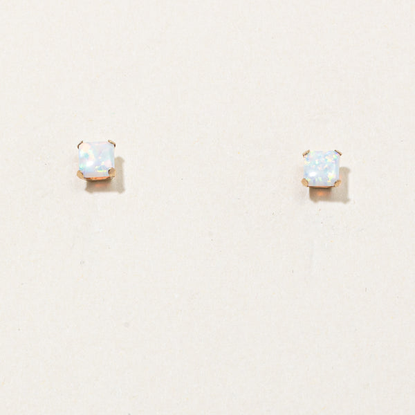 Simulant Opal Stud Earrings | 0.30ctw |