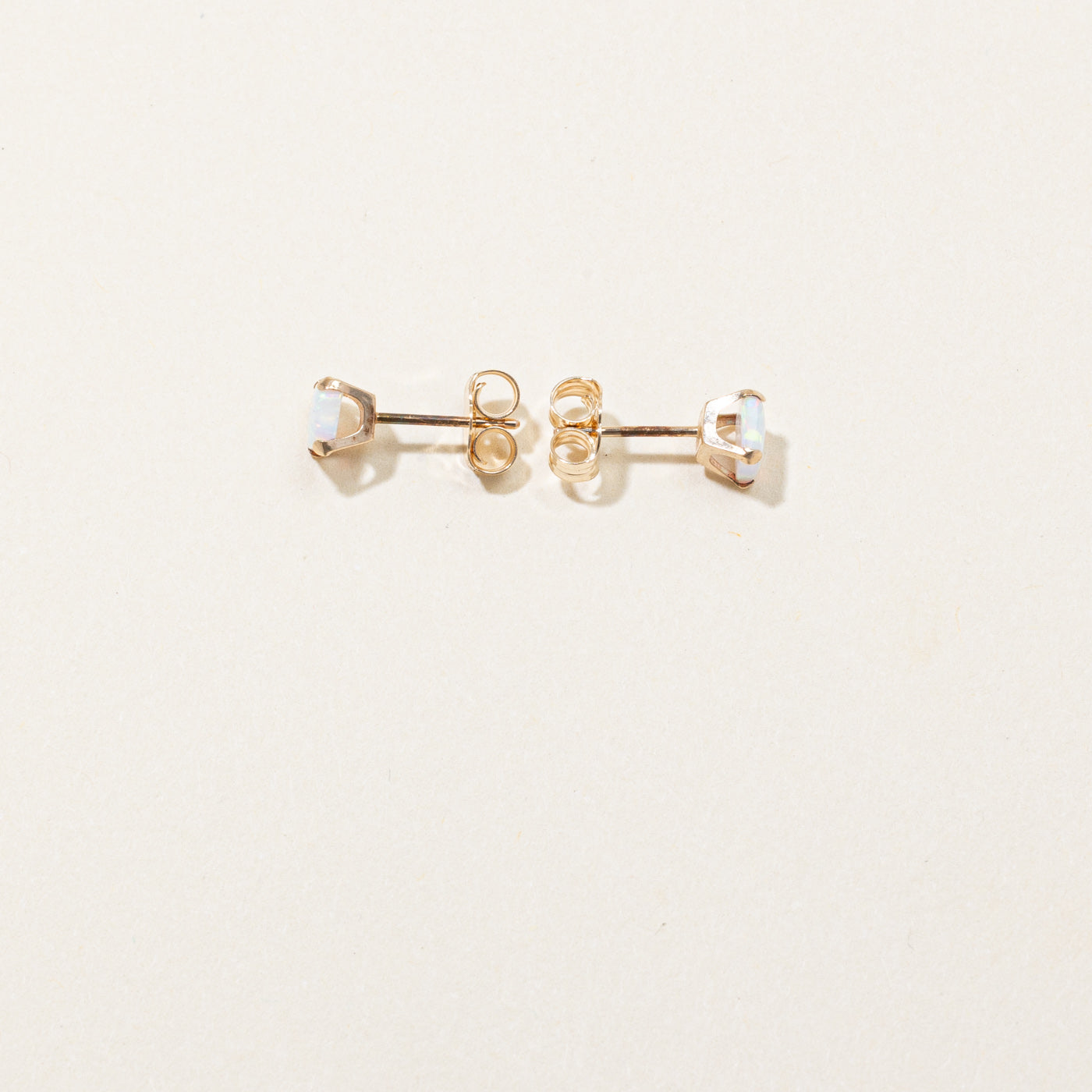 Simulant Opal Stud Earrings | 0.30ctw |