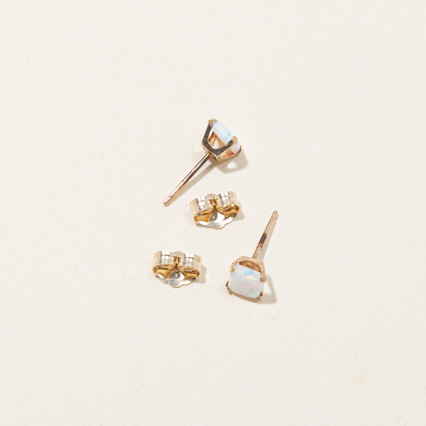 Simulant Opal Stud Earrings | 0.30ctw |